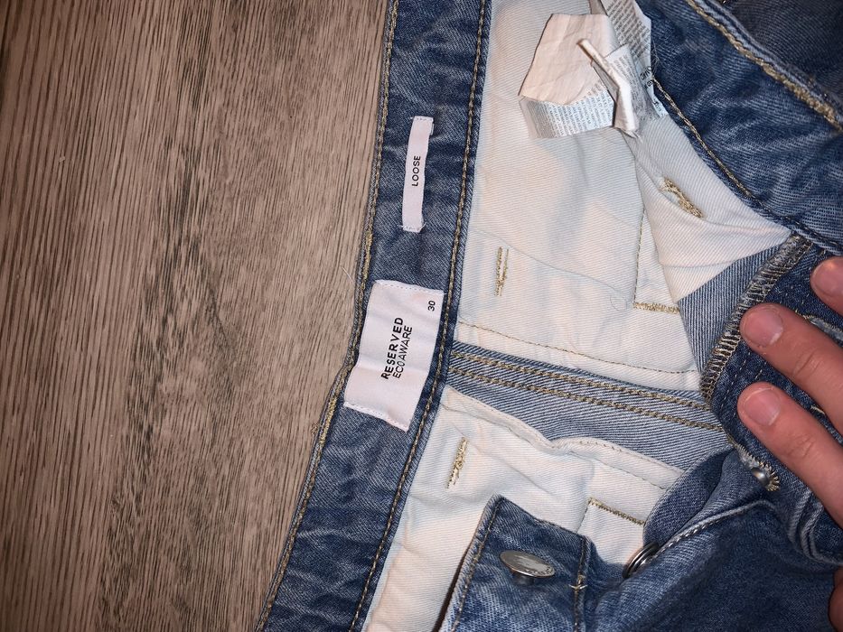 spodnie loose jeans reserved rozm. M