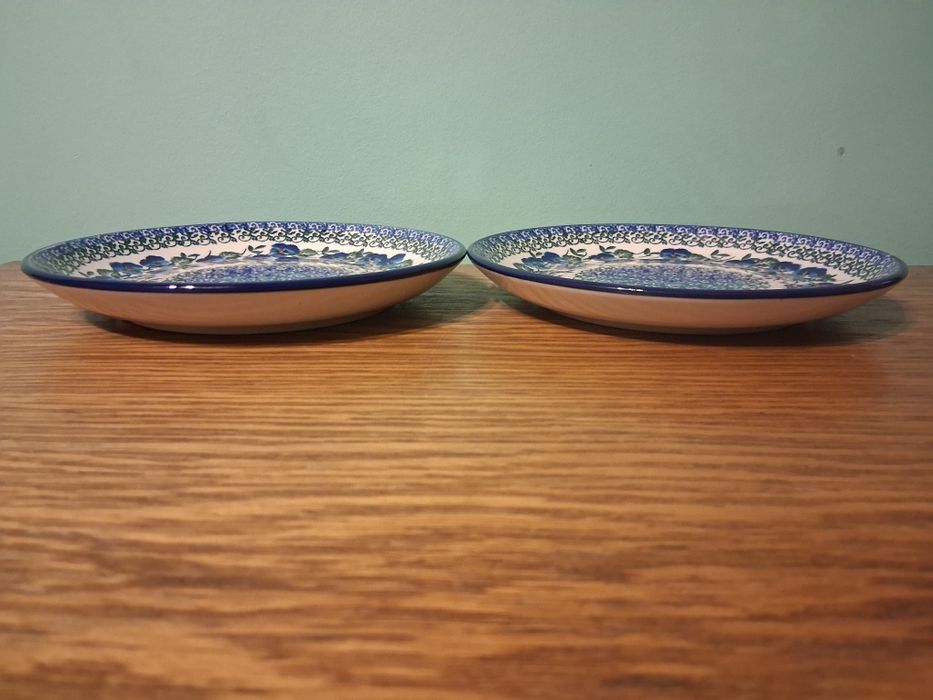 2 Talerze sniadaniowe 20cm GAT1 Ceramika Art.  Boleslawiec
