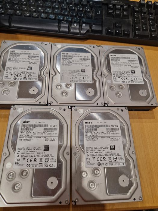 Диски 6tb 6000gb hdd 3.5" sata3 7200 Стан гарний