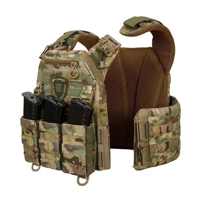 Плитоноска Warmor gen.3 Pro + 3 підсумки під магазини AK AR Мультикам