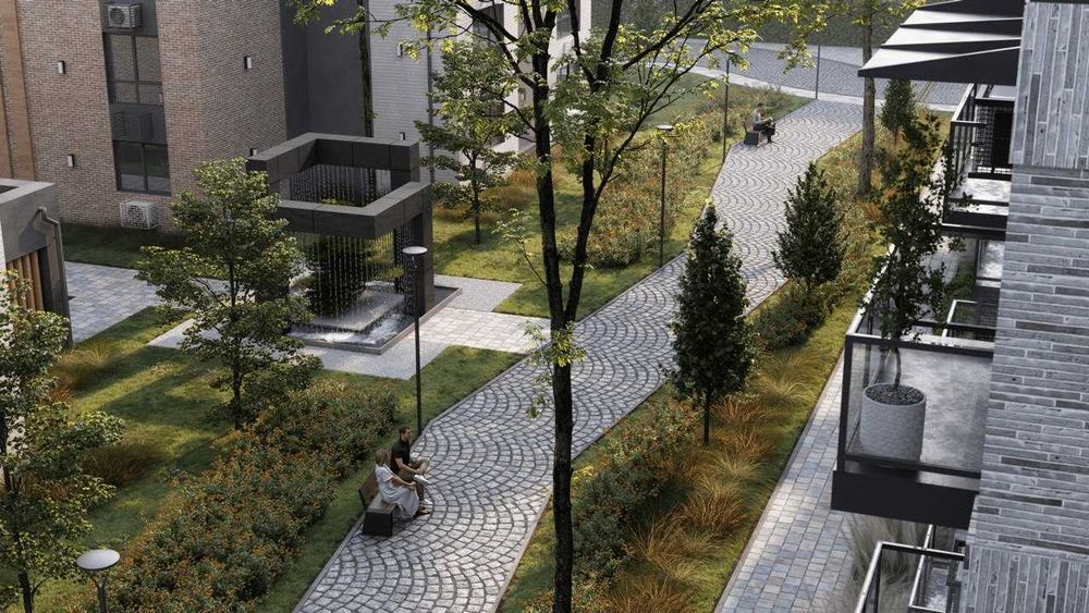 Квартира у охороняємому містечку| Центр Бучі | Розтермінування 2 роки!