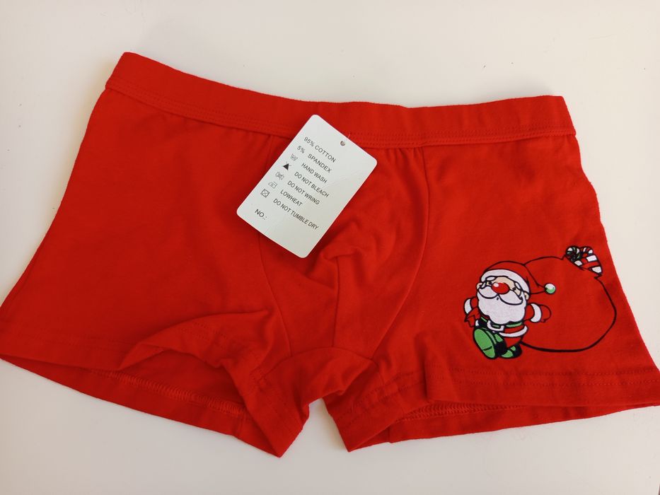 Bokserki świąteczne Mikołaj nowe z metką