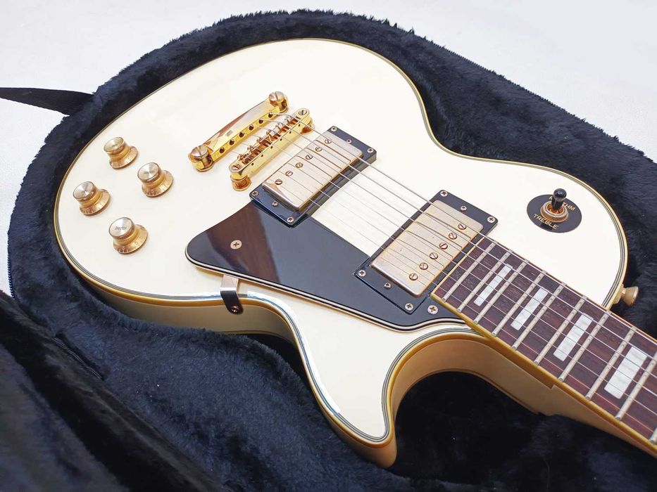 Epiphone Les Paul Custom - Alpine White - c/ estojo Gator