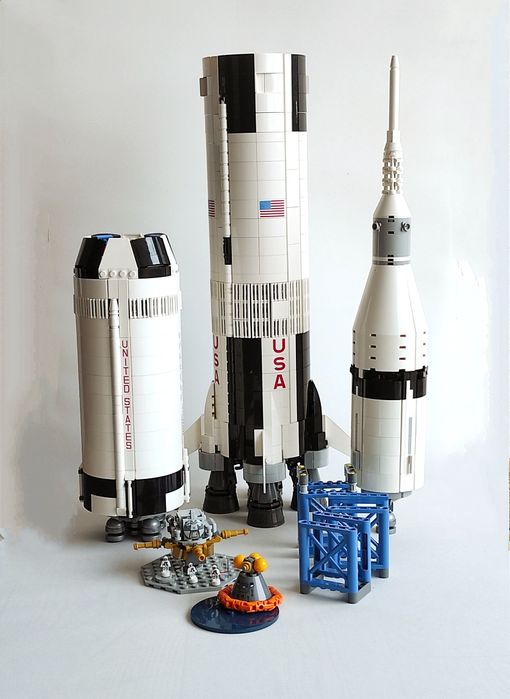 1 МЕТР ВИСОТА! 100% деталей Lego IDEAS nasa Apollo Saturn V 21309 лего