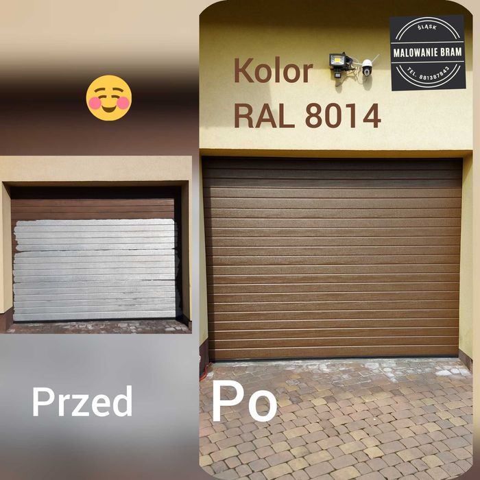 Malowanie BRAMA garażowa naprawa RENOWACJA serwis Wiśniowski Normstahl