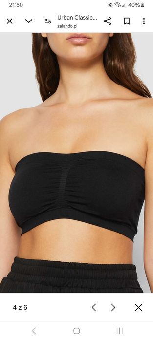 Biustonosz bardotka XS zalando