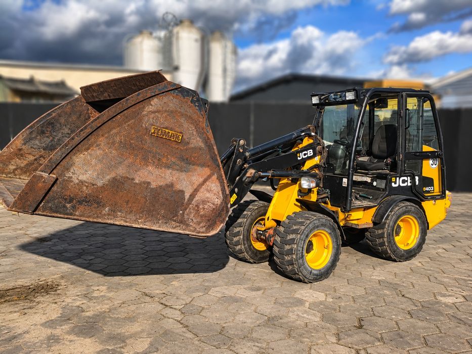 Ładowarka przegubowa, miniładowarka JCB 403 plus  kabina ogrzewanie stan bardzo dobry. Thaler, weidemann, schaffer, bobcat, streigel, osprzęt