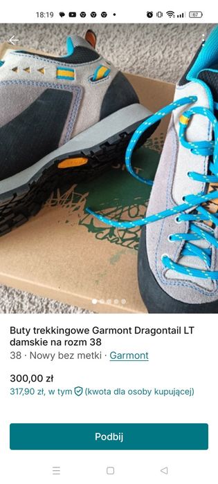 Buty trekkingowe Garmont na rozm 38. Nowe bez metki