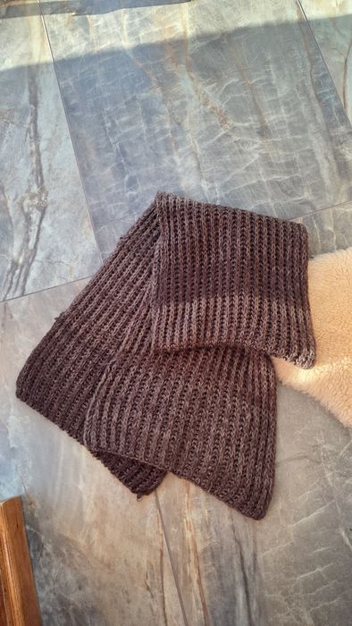 Szal 2 metry modna czekolada