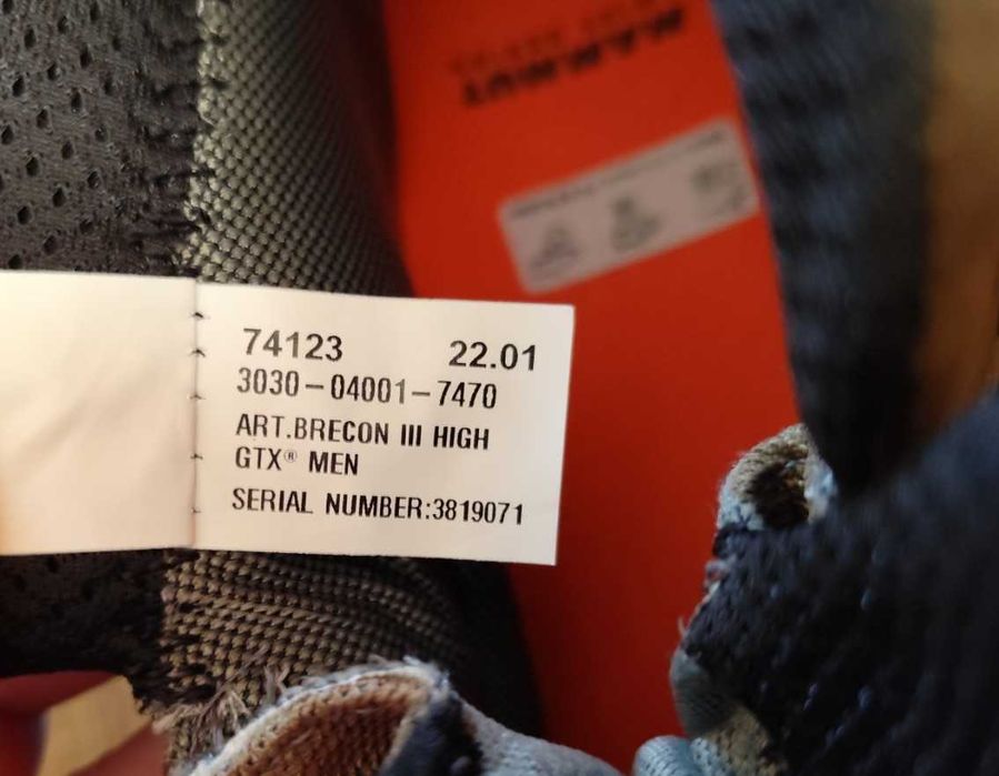 Нові черевики чоловічі тактичні MAMMUT Brecon III GTX® р.46 (30см.)