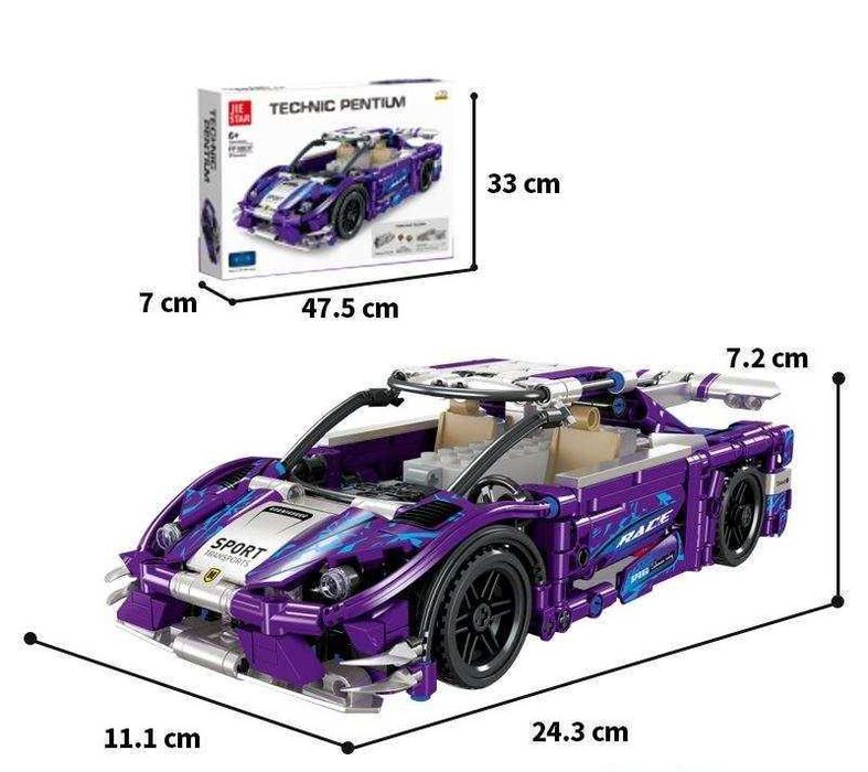 Jie Star KOENIGSGG FF10037 спортивний автомобіль конструктор