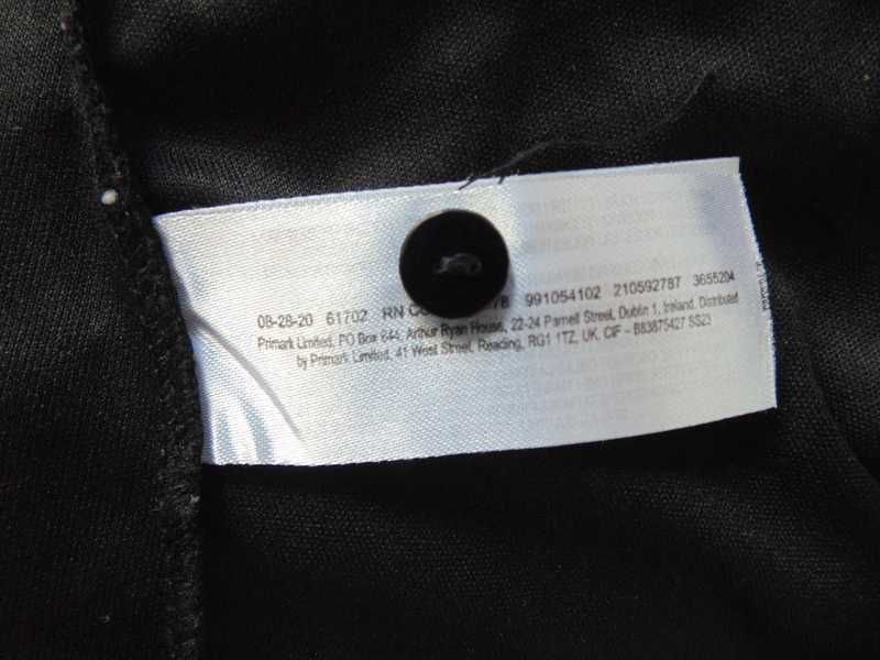 Primark czarna gładka halka na wąskich ramiączkach L/XL