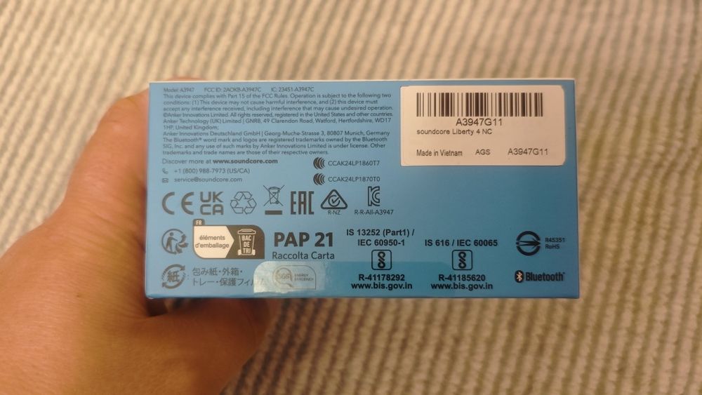 Bluetooth Наушники Anker Soundcore Liberty 4 NC