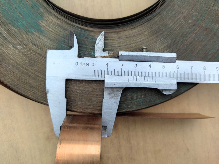 Лента медная 0.2мм полоса для сварки пайки