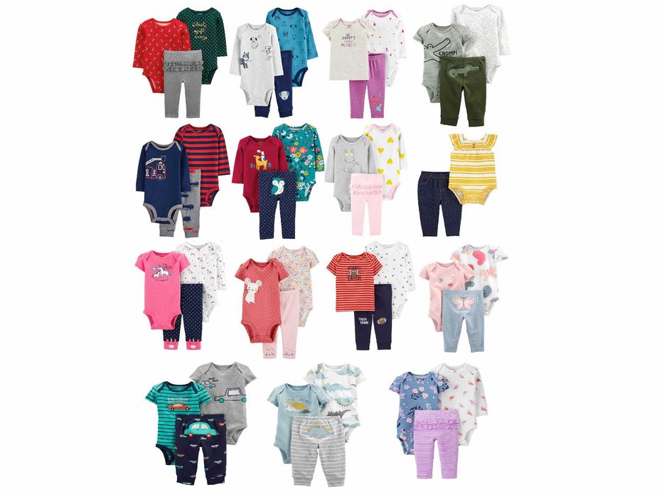 Подарунковий комплект Carters картерс Веселі попки боді трійка 9 - 24 міс. 74 80 86 92