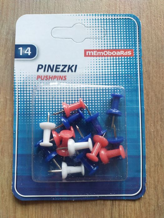 Pinezki beczułki do tablic korkowych 24 x 14 szt.