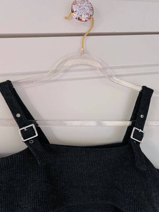 Zara asymetryczna bluzka sweterek ze ściągaczem i klamrami 140 cm | 9–10 lat