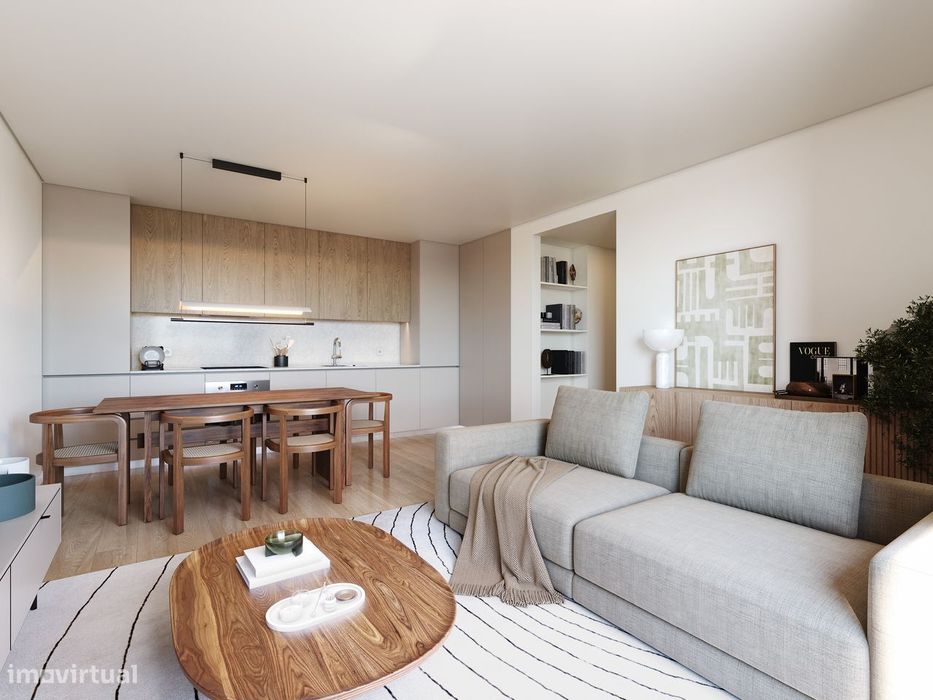 T1 Novo com Varanda e Garagem em Rio Tinto — Rio Tinto, Porto