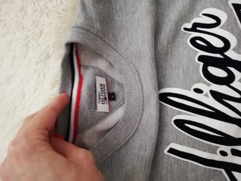 bluza Tommy Hilfiger S M L szara 36 38 40