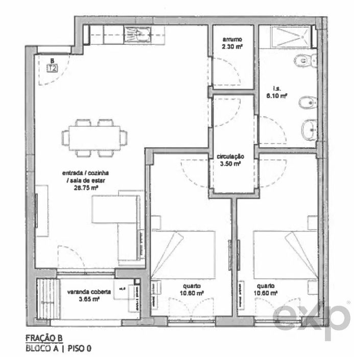 Apartamento T2 em Aradas