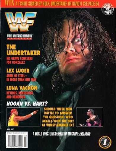 WWE WWF Magazine Julho 93 The Undertaker Wrestling