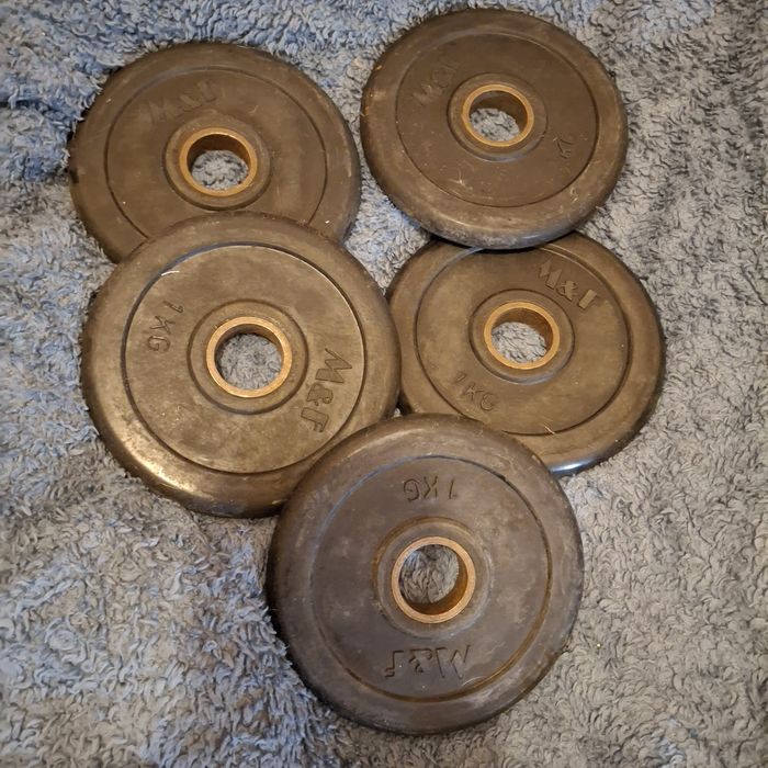 Discos borracha 1kg - 30mm