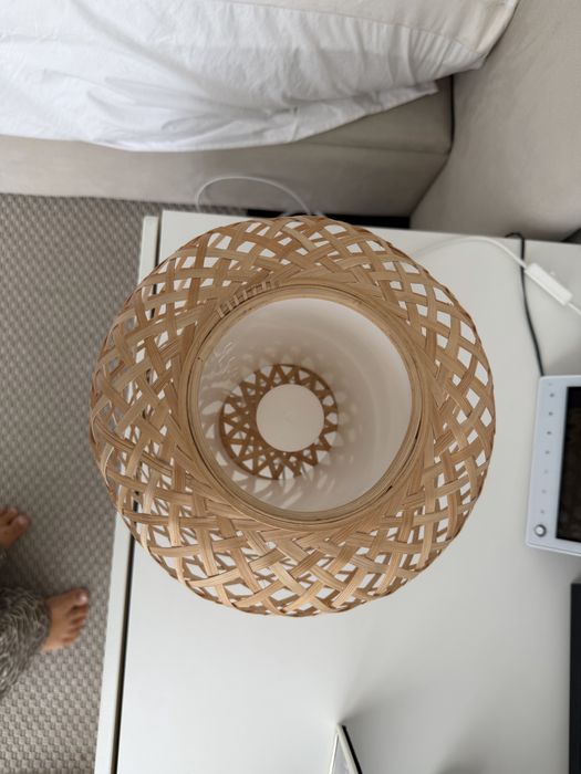Candeeiro de mesa bambo