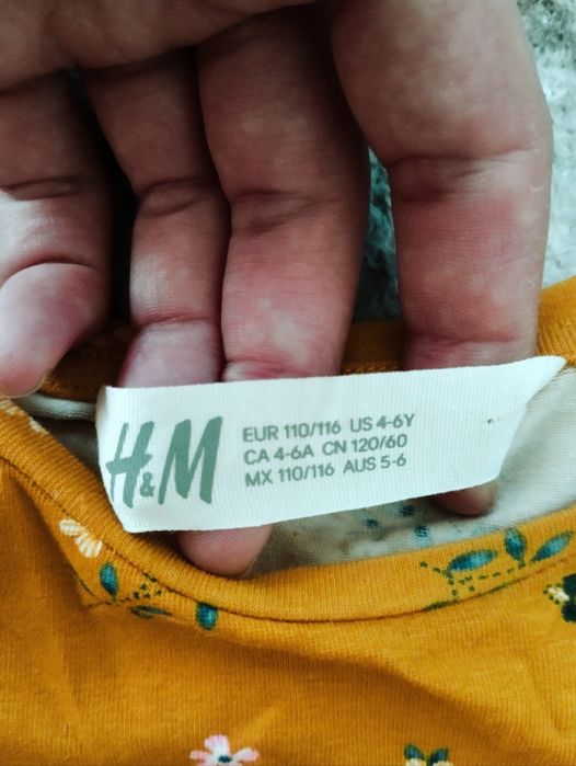 Реглан H&M на 4-6 и колготки