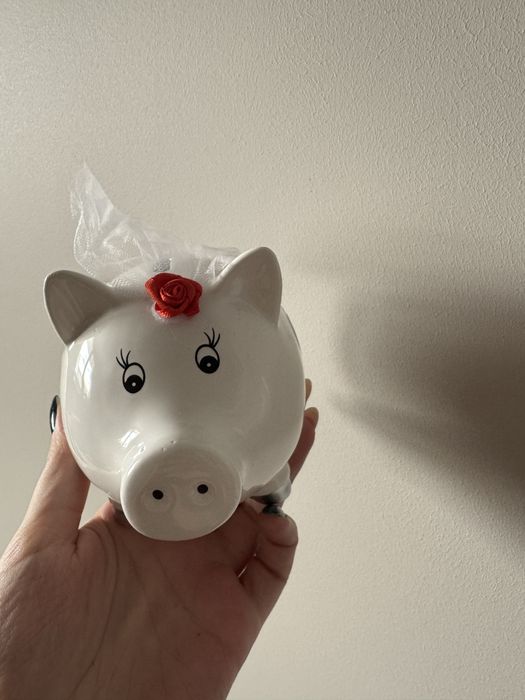 Slodka skarbonka na prezent slubny