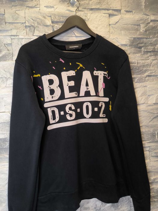 Bluza Dsquared2 DSQ2 Logo Czarna Beat Nadruk