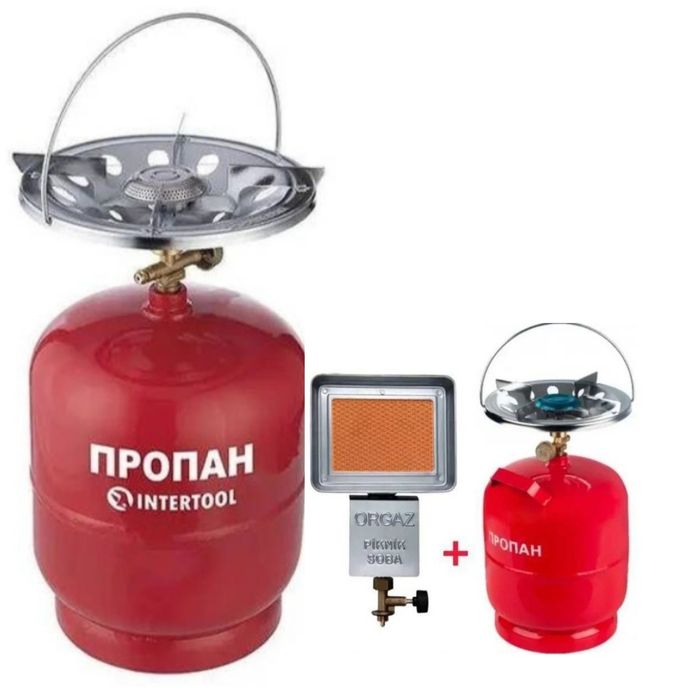 Балон Газовий Обігрівач Пальник Комплект Туристичний 5л 8л 10л 12л 15л