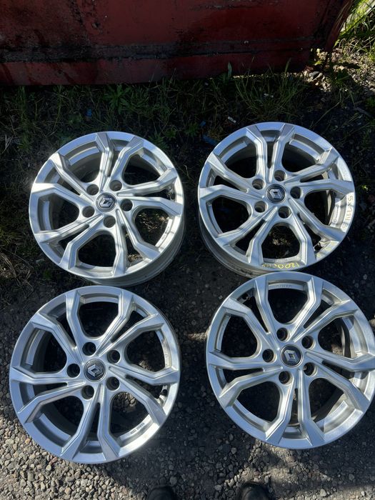 Komplet alufelgi oryginalne RENAULT 16cali 5x114,3 bdb stan montaz wysylka