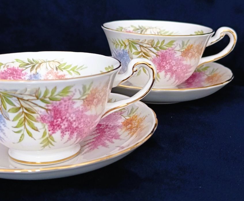**DUO**filiżanka do herbaty porcelana Royal Chelsea 1945_1959
