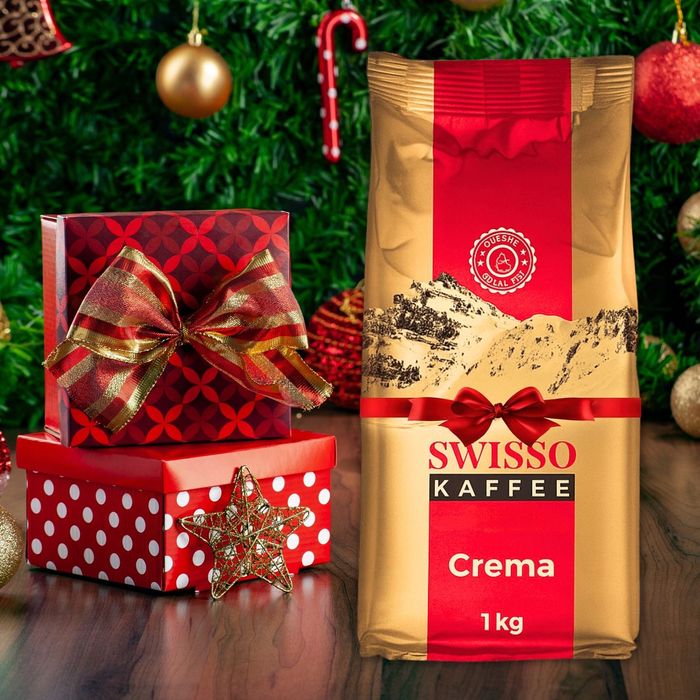 1KG Kawa ziarnista SWISSO KAFFEE Crema Arabica Oryginalna Pyszna Kawa