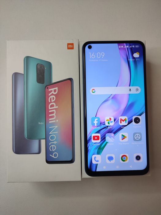 Xiaomi redmi note 9, 4/128Gb, NFC