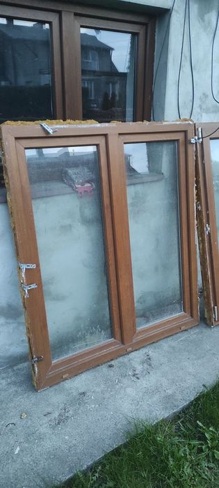 Okna plastikowe 130x145 dwuskrzydłowe