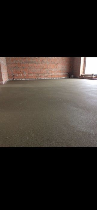 Машинная стяжка пола от 80 грн. Машинная штукатурка. Полусухая стяжка