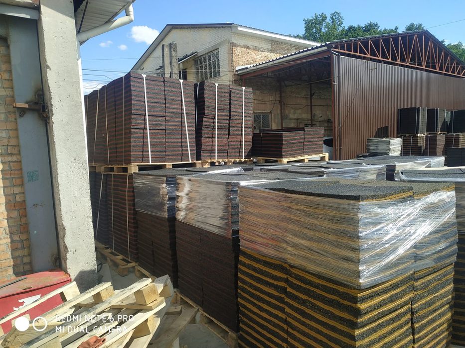 Резиновая плитка 500×500 мм, 20–50 мм | Киев | производитель
