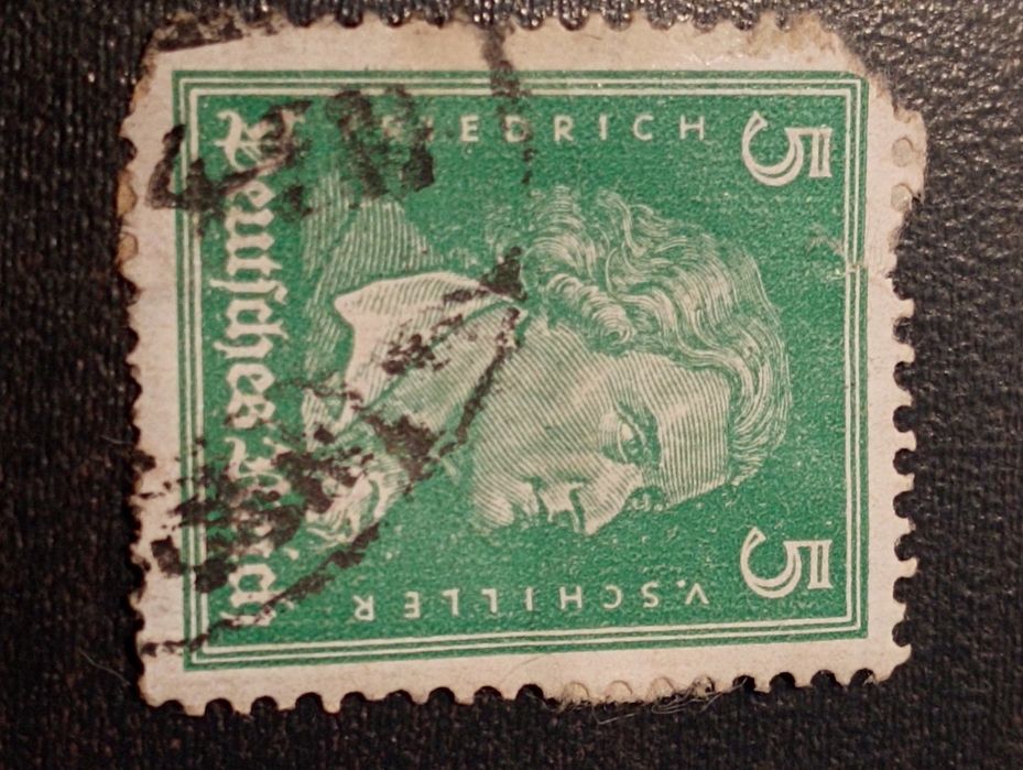 2 selos Alemães Famosos 1926 - Schiller,  Von Goethe