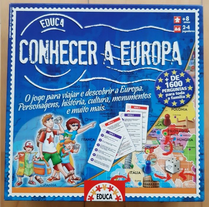 Educa Jogo Tabuleiro Conhecer a Europa