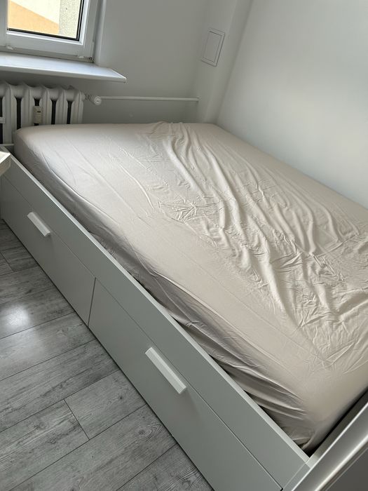 Łóżko Brimnes 160*200 + materac Valevag