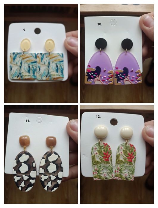 Nowe kolorowe kolczyki