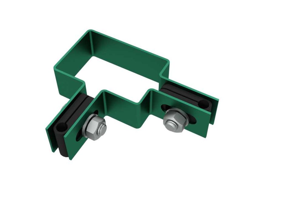 OBEJMA do slupka ogrodzeń 60х40mm KOŃCOWE, NAROŻNE, PRZELOTOWE