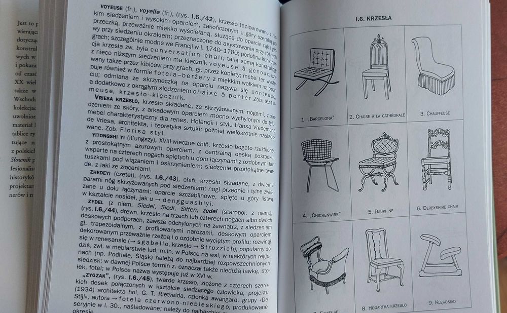 Słownik terminologiczny mebli, Izydor Grzeluk, unikat