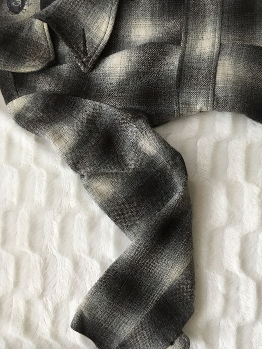 Płaszcz damski w kratkę szarosc M/38 firmy Orsay