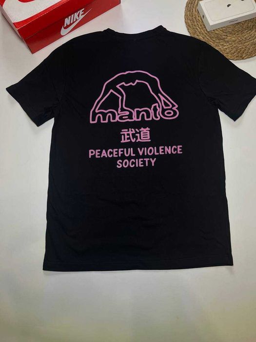 Футболка Manto Peaceful Violence Society / Чорна Манто Пісфул