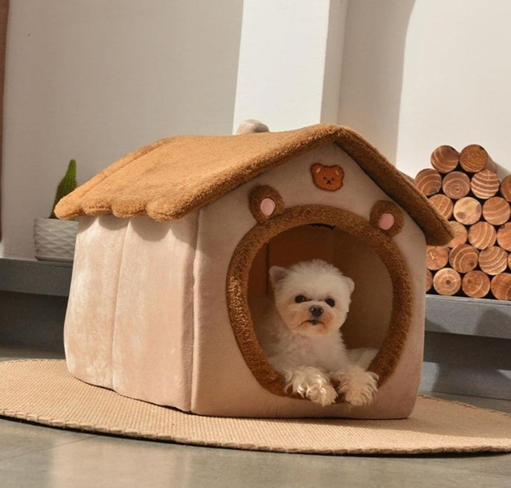 Zimowa buda legowisko domek dla psa kota zwierząt