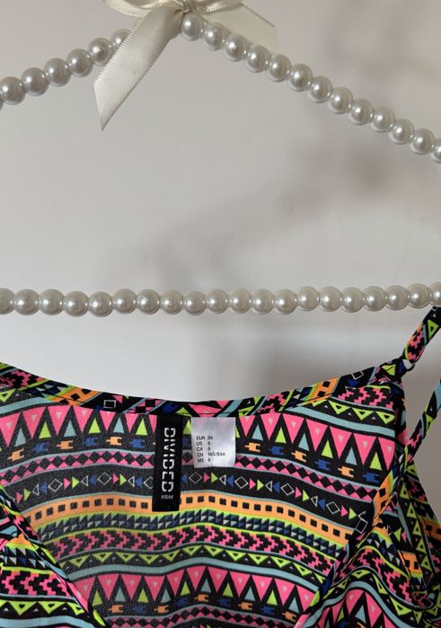 H&M top kolorowy S