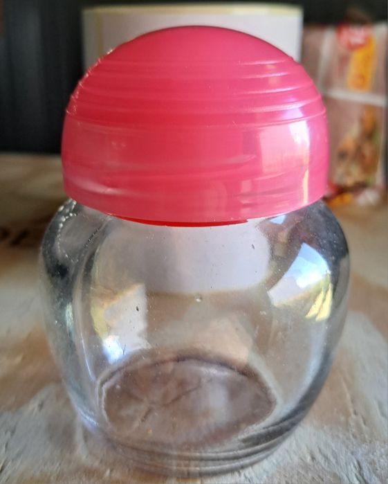 Frasco vidro saleiro com tampa