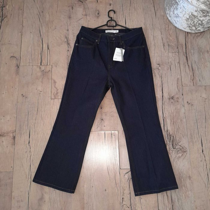 Granatowe spodnie jeansowe szwedy Asos 30/32 nowe kant
